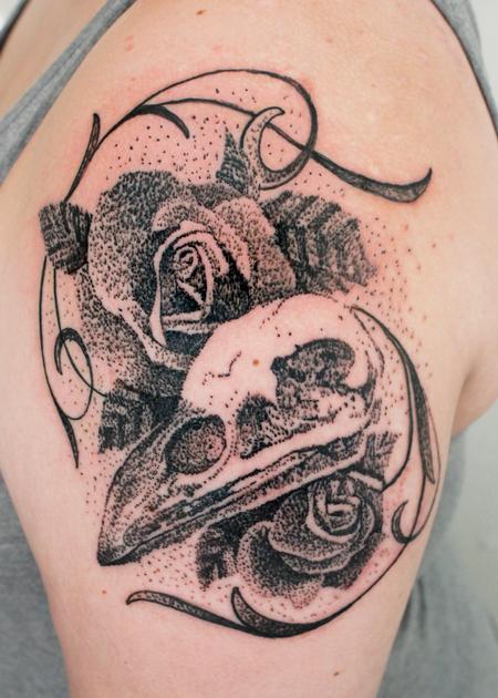 Tattoos - Raven Stipple Flow - 139495